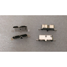 Connecteur micro USB B 3.0 femelle a souder (fixation 2 points a plat et 1 point traversant))