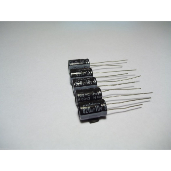 820uf 10v 820 µf d:8mm h:12mm
