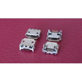 Connecteur micro USB B femelle a souder modéle 4(fixation 4 points 90°) pour ARCHOS 90b Neon 101 A101IT