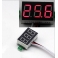 Voltmetre 0-30 volt affichage rouge fixation centrale