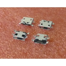 Connecteur micro USB B femelle a souder (fixation 4 points ecartés 90°central) sans levres pour Lenovo S6000