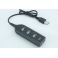Hub 4 ports USB 2.0(noir) switch