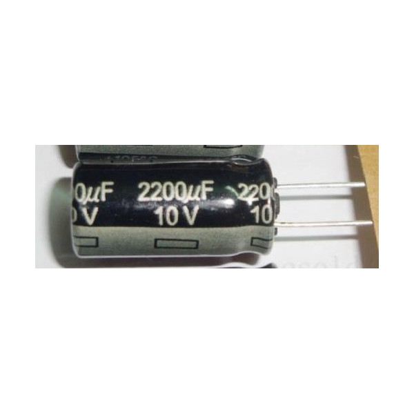 2200uf 10v 2200 µF radial d:16mm h:24mm