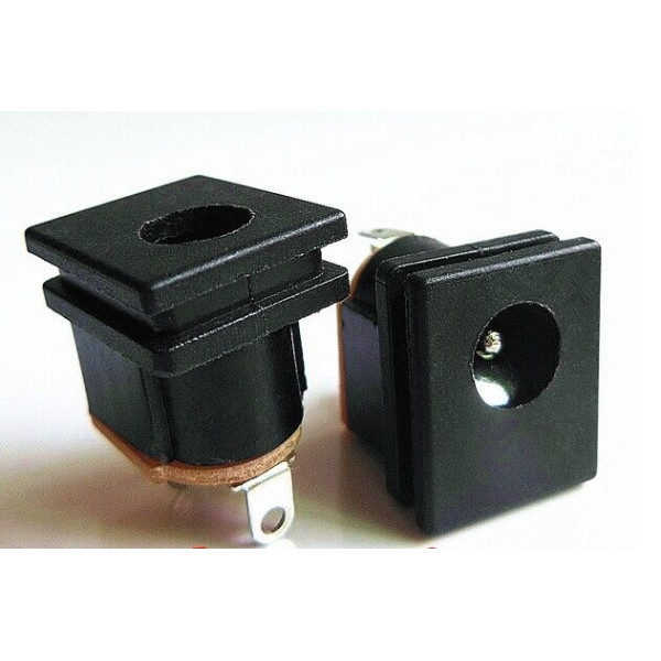 jack d'alimentation femelle a souder tige centrale 2,1mm (3 broches) DC-015
