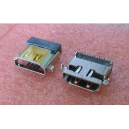 Connecteur HDMI femelle 90 °  2 Ligne pour 19 Pin Traversant Positionnement Central modéle 2