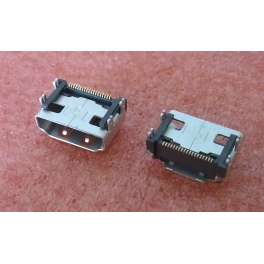 Connecteur HDMI femelle Soudure en SMT 4 pattes de fixation modéle 4