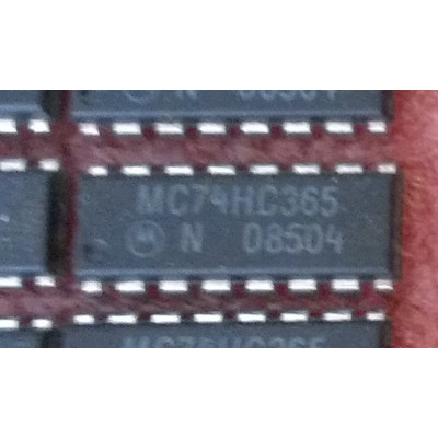 MC74HC365N Hex 3-state Non inverting Buffer With Common Enables