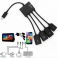 1 x 4 port USB ,Cable, adaptateur OTG pour téléphone portable, tablette, smartphone