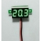 Voltmetre 0-30 volt affichage vert fixation centrale