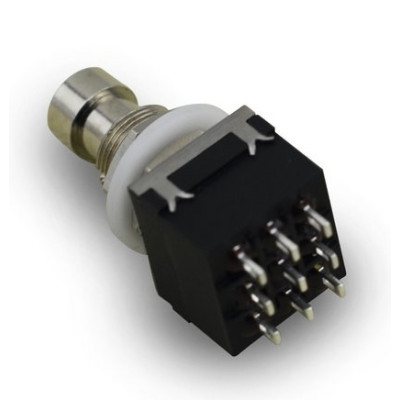 3 PDT , 9 Pin footswitch Noir 3DPDT