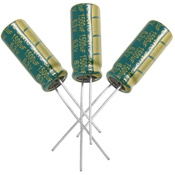 1500uf 6.3v 1500µf Radial d:8mm h:16mm Sanyo