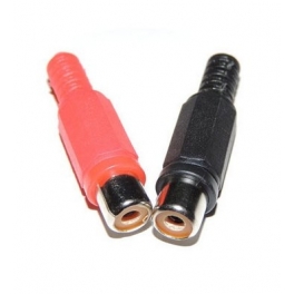 Connecteur RCA Femelle (rouge et noir)