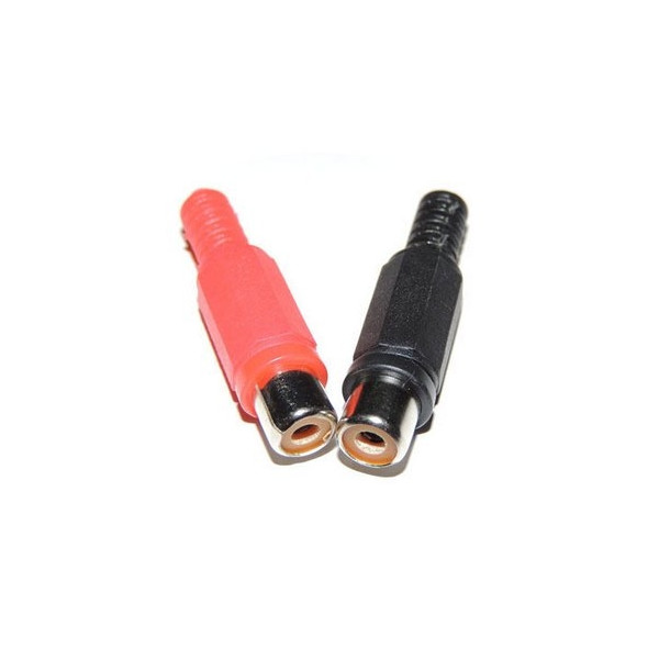 Connecteur RCA Femelle (rouge et noir)