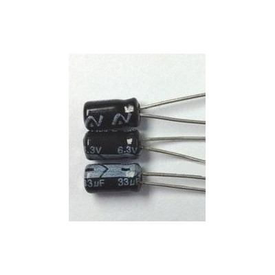 33uf 6.3v 33 µf Radial d:3mm h:6mm