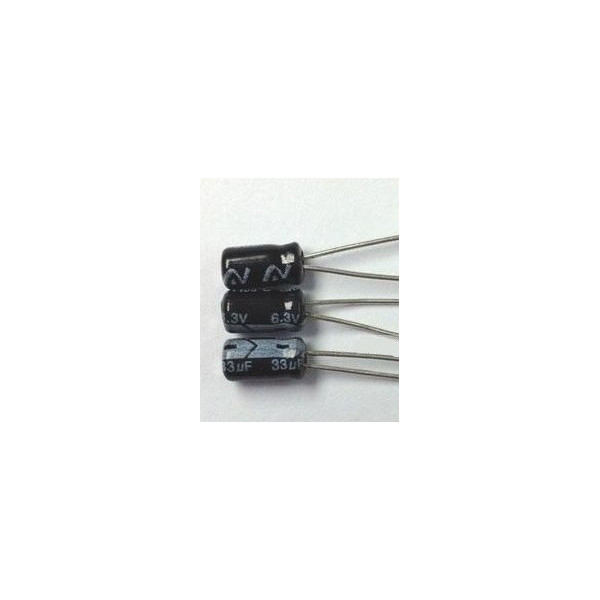 33uf 6.3v 33 µf Radial d:3mm h:6mm