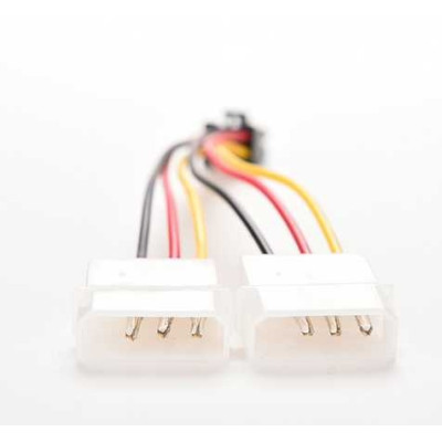 câble d'alimentation 6 Broches PCI Express Mâle vers Double LP4 Broches Molex IDE PCI-E