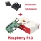 Raspberry Pi 3 Modèle B E14 1G 64-Bit Quad-Core ARM WiFi & Bluetooth + CPU Aluminium Dissipateur de Chaleur Pour Raspberry Pi 3