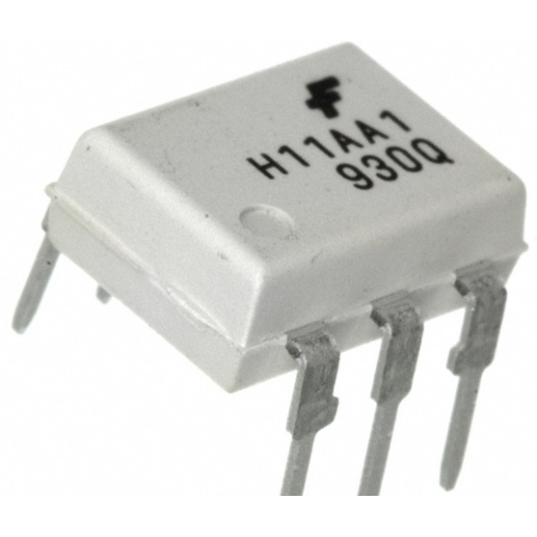 H11AA1  Optocoupleur,1 voie, DIP 6 Broche(s), 60 mA, 5.3 kV, 20 %