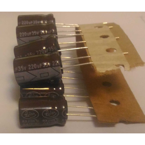 220uf 35v 220 µF Low ESR Lelon Radial d:10mm h:16mm