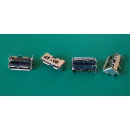 Connecteur micro USB B 3.0 femelle,5 points de fixation,10 pins SMT