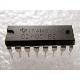 CD4051BE - CD4051 multiplexeur démultiplexeur 8 canaux analogiques