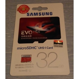 Carte Mémoire Samsung 32G Micro SD Classe 10 SDHC SDXC 80 MB/s Grade EVO + 