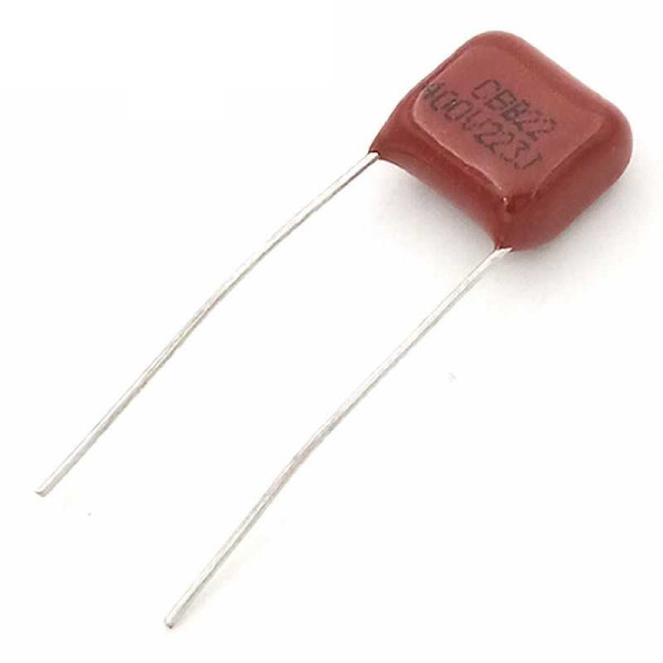 Condensateur CBB 400V  0,022uF 22nF 223j 5% empattement 10mm