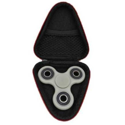 Spinner box - bleu effet fibre - boite de rangement pour spinner 