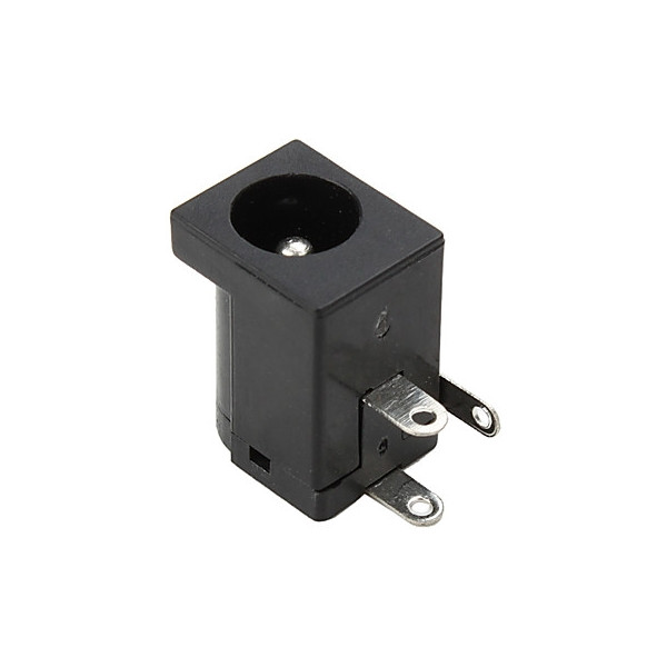 jack d'alimentation femelle a souder tige centrale 2mm