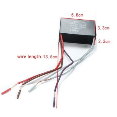 4.5uF+6uF+5uF 5 Fils 250V CBB61 Condensateur de démarrage