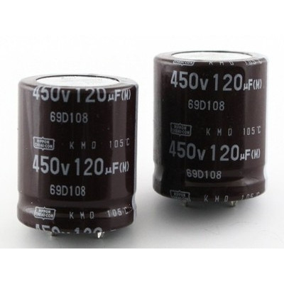 120uf 450v 120 µF Radial d:25mm h:30mm 105°C