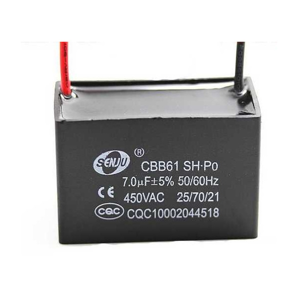 7uf 450v 7 µF CBB61 Condensateur de démarrage