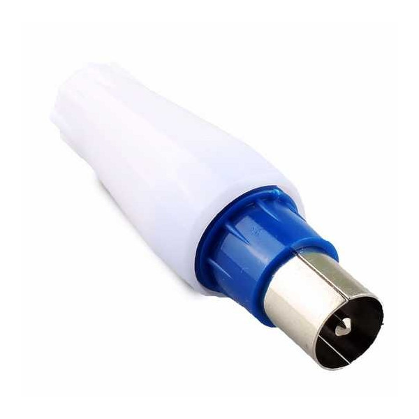 Connecteur Antenne TV male droit fiche coaxiale Ø 9,5 mm