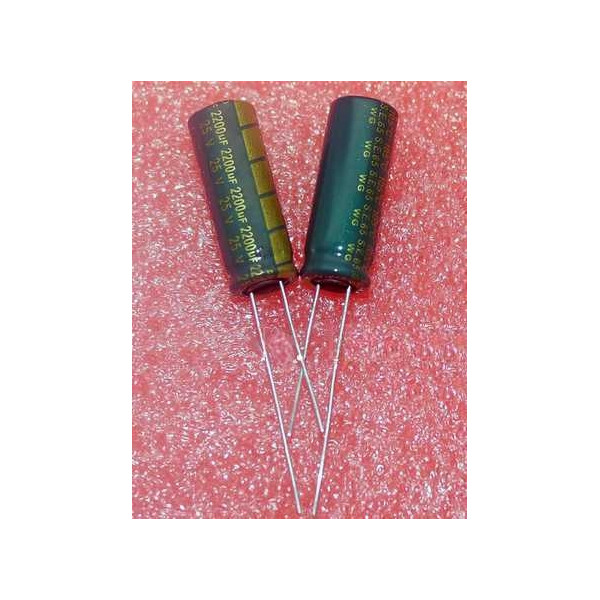 2200uf 25v 2200 µf Radial d:10mm h:30mm Sanyo