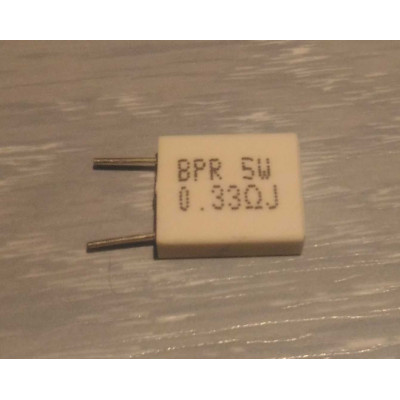 Résistance de Puissance Verticale 0.33 ohm BPR56 5W 5%
