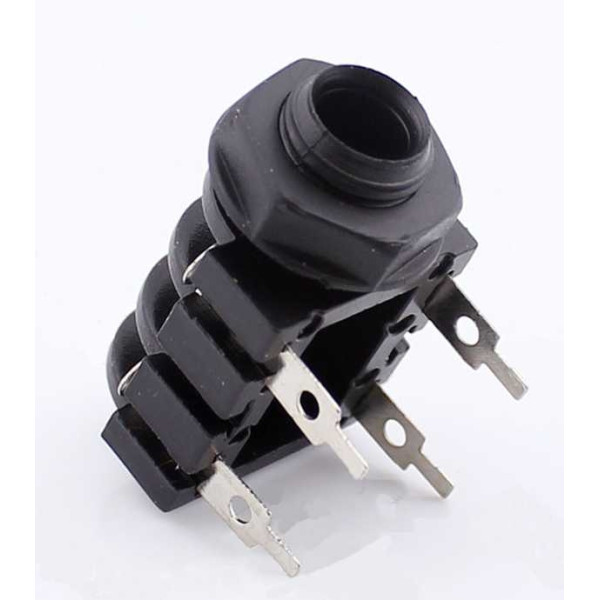 Connecteur Jack Mono femelle a coupe circuit 1/4" 6.35mm a souder