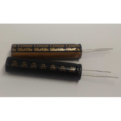 100uf 450v 100µF Radial d:13mm h:55mm 105°C