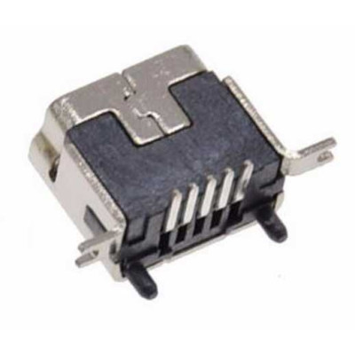 Connecteur Mini USB AB fixation verticale soudure smt