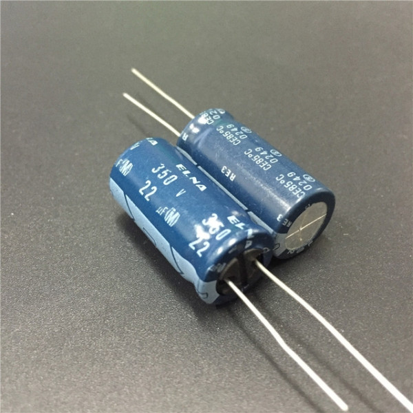 22uf 350v 22 µF Radial d:12.5mm h:25mm ELNA RE3
