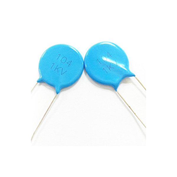 100nF 1kV 104 Condensateur Céramique haute tension bleu empattement 10mm