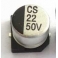 Condensateur 22uF 50V 22 µF SMD 6.3x5.4mm Aluminium