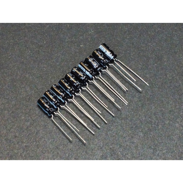 1uf 100v 1 µf Radial d:5mm h:12mm empattement 5mm