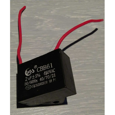 2uf 450v 2µF CBB61 Condensateur de démarrage 40/70/21