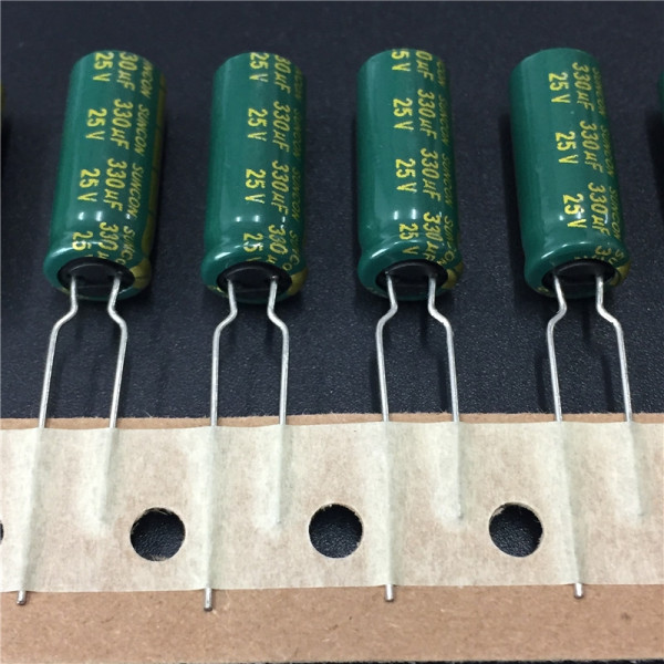 330uf 25v 330µF Radial SUNCON (SANYO) AX série 8x20mm