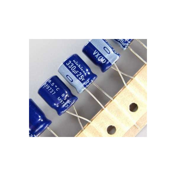 330uf 25v 330µF Radial Nichicon VX Série 10x12.5mm