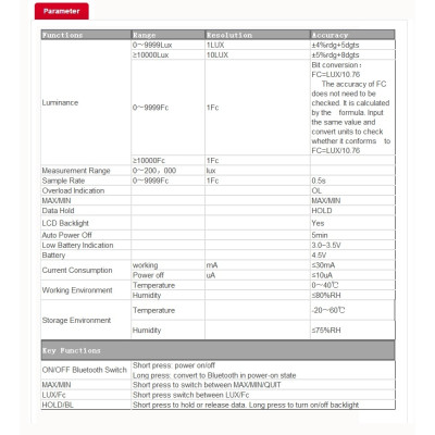 Luxmetre UNI-T UT383 200 000LUX