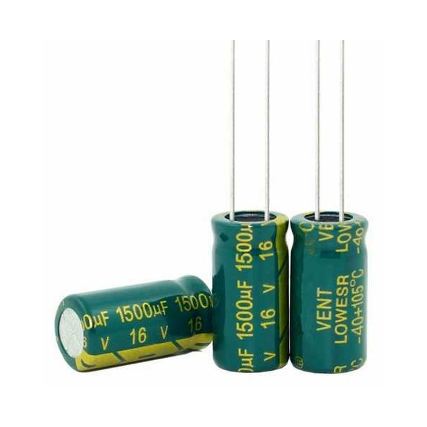 1500uf 16v 1500 µf Radial d:10mm h:20mm Low ESR