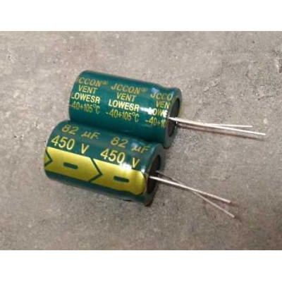 82uf 450v 82µF Radial d:18mm h:30mm 105°C JCCON LOW ESR