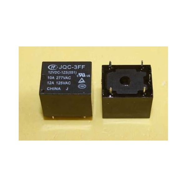 Relais 12v JQC-3FF-12VDC-1ZS (551) , 5 broches - KomposantsElectroniK
