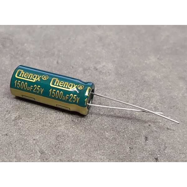 1500uf 25v 1500µf Radial d:10mm h:25mm ChengX Low ESR